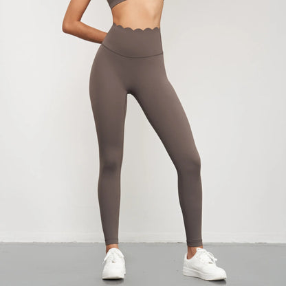 Lycra Seamless Lotus Arc High Waist Scrunch Butt Leggings