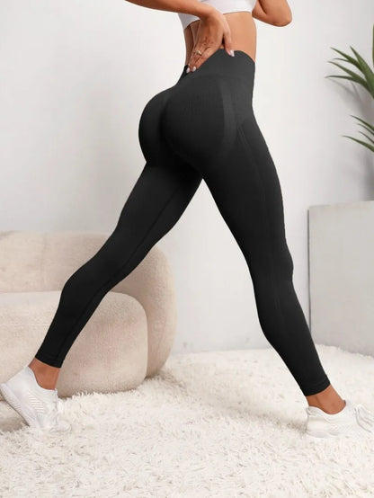 High Waist Seamless Bum Lifting Sports Leggings