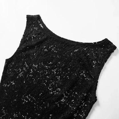 Sheer Lace Tank Top