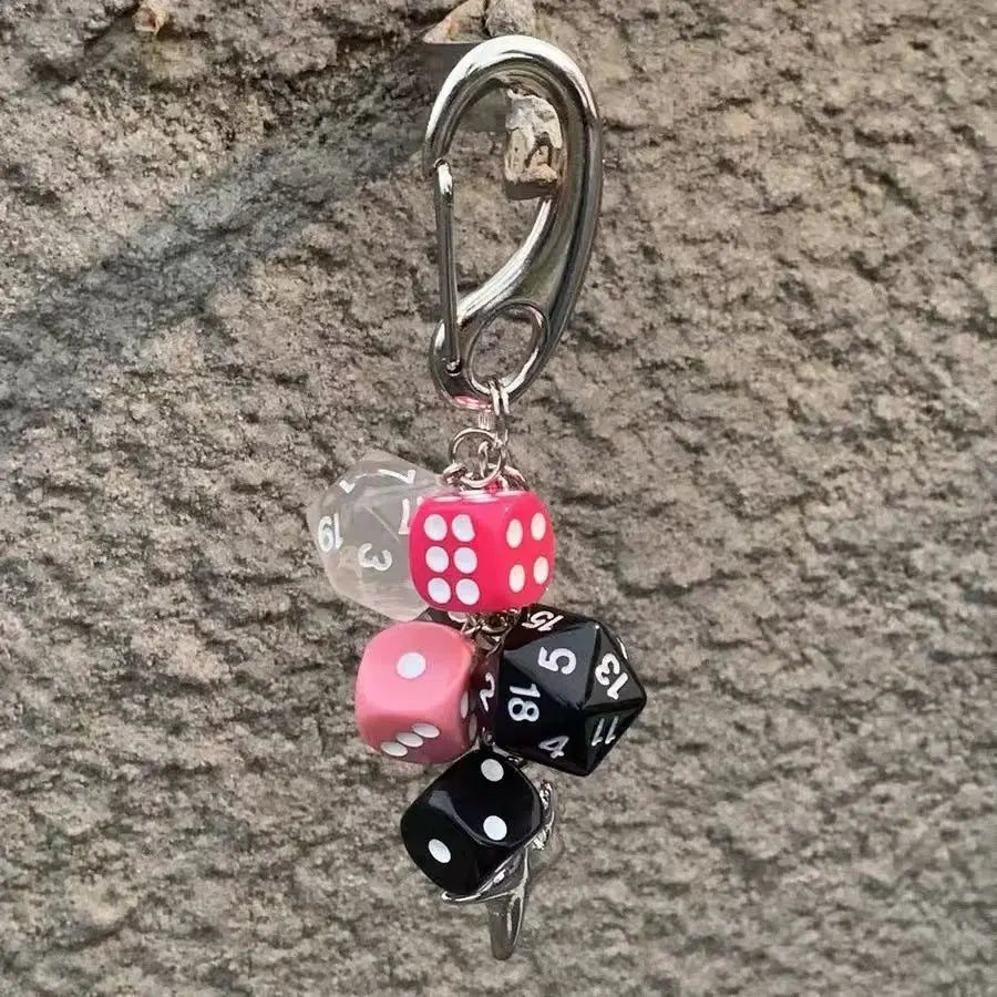 Dice Keychain Bag Pendant