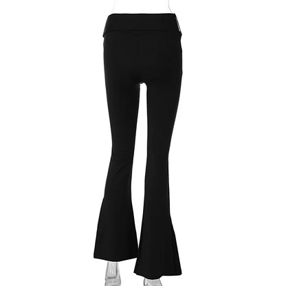 Flared belted Buckle Trousers