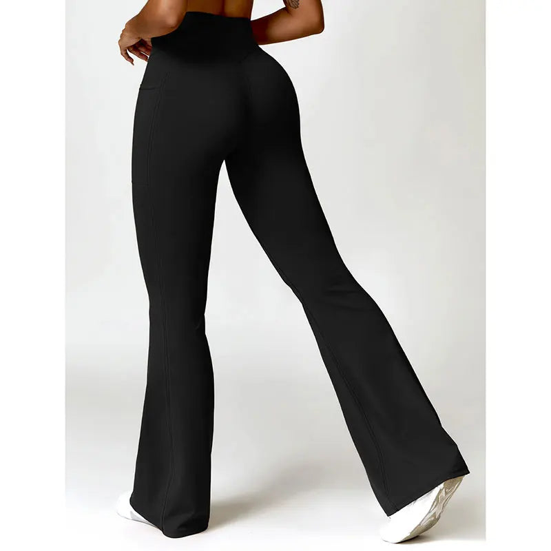 High Waist V Flare Leggings