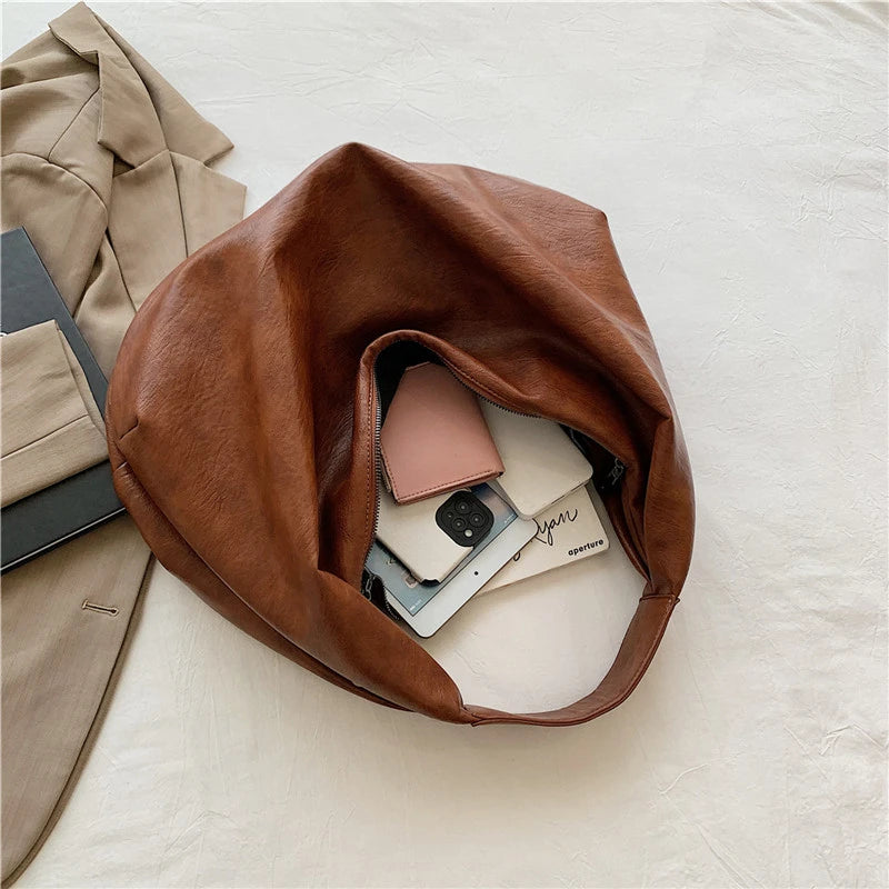 Large Hobo Slouchy Shoulder Bag