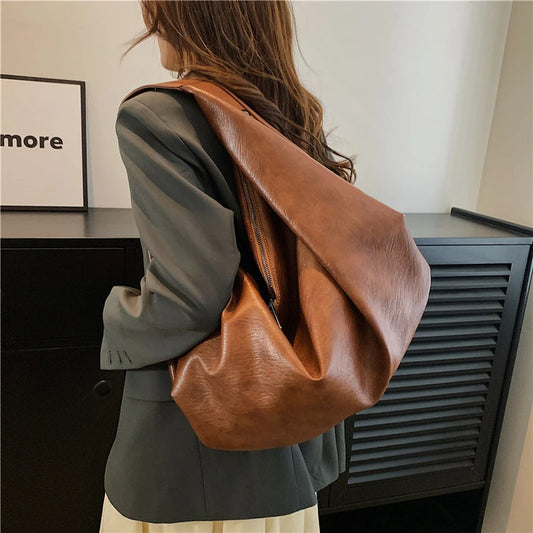 Large Hobo Slouchy Shoulder Bag