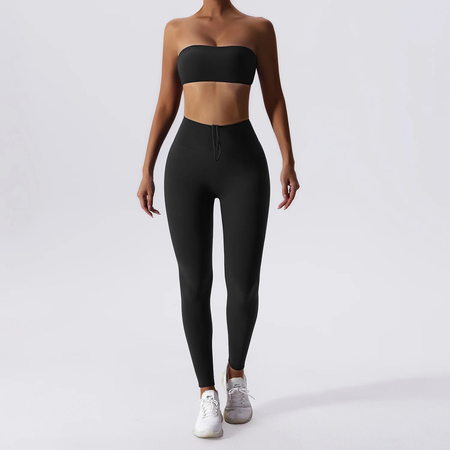 Yoga 2 Piece High Waist Leggings Sports Bra Set