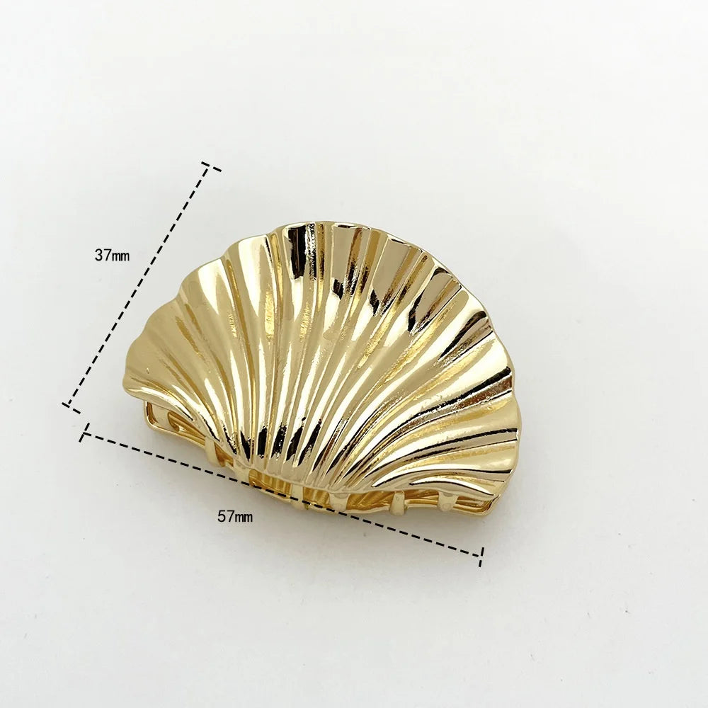 Large Metal Shell Hair Claw Clip