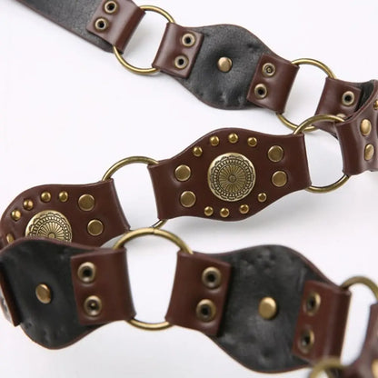 Brown Vintage Style Buckle Belts