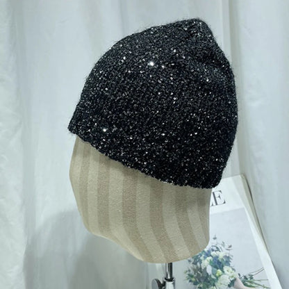 Sequin Knitted Beanie