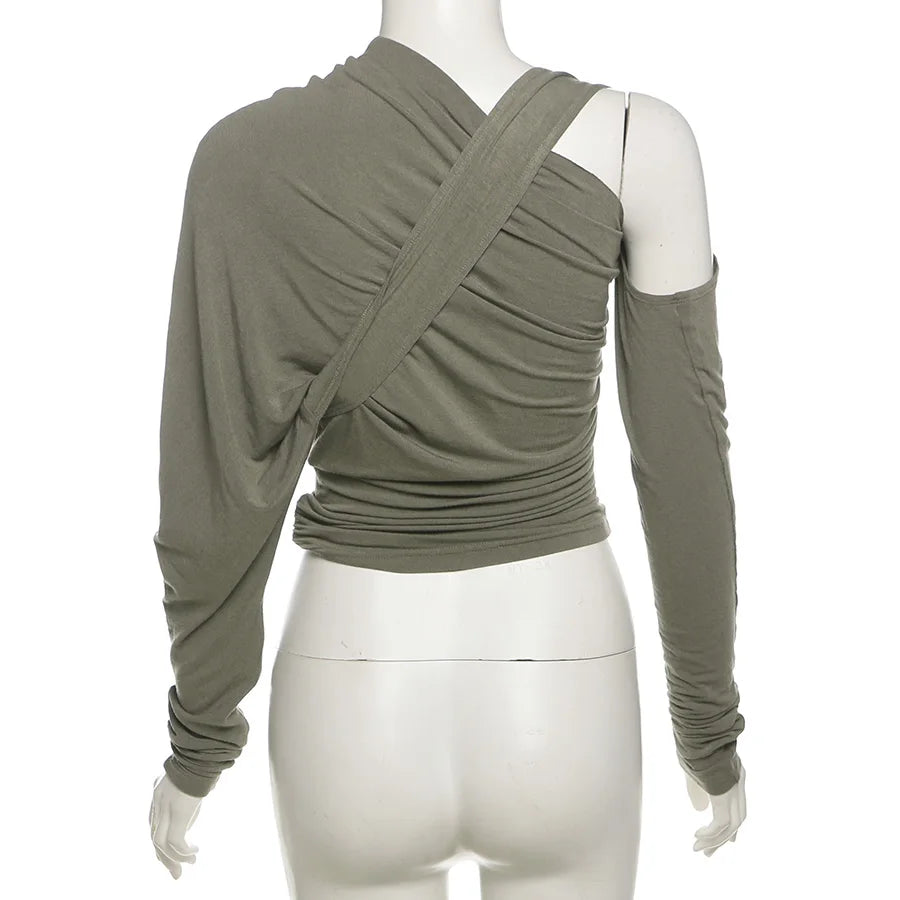 Asymmetric Long Sleeve Top