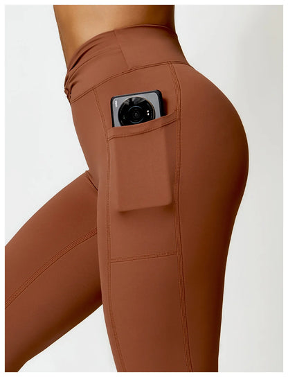 High Waist V Flare Leggings