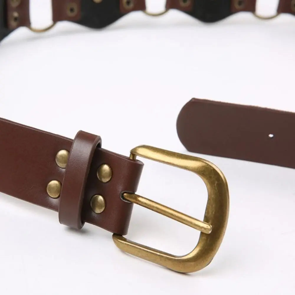 Brown Vintage Style Buckle Belts