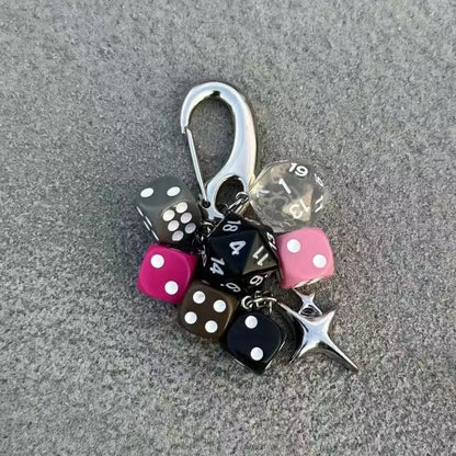 Dice Keychain Bag Pendant