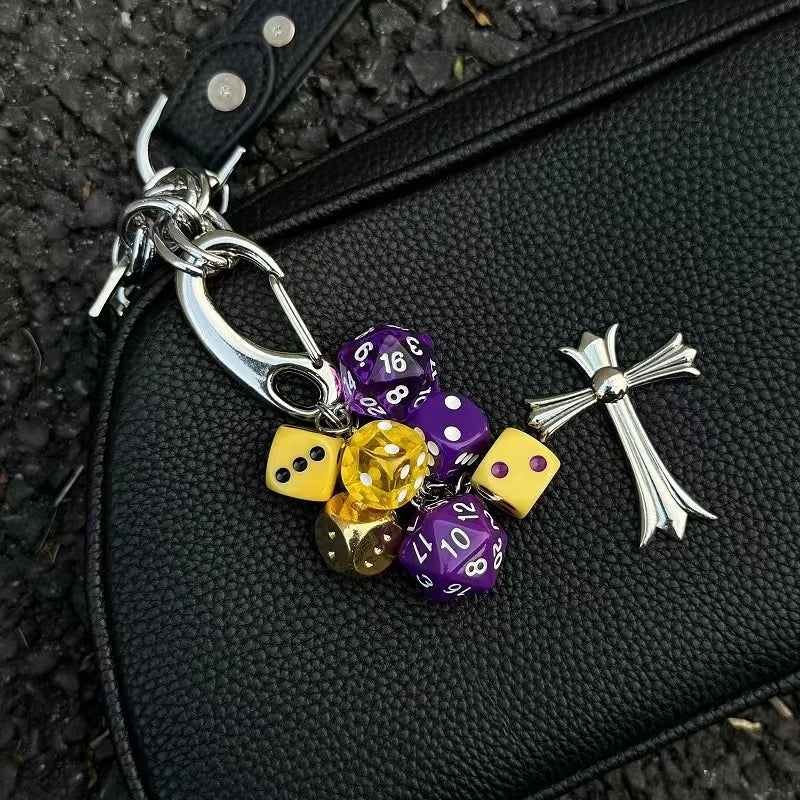 Dice Keychain Bag Pendant