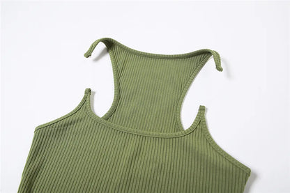 Ribbed Invisible Strap Vest Top