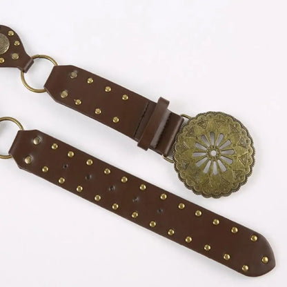 Brown Vintage Style Buckle Belts