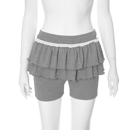 Coquette Ruffled Shorts Skirt