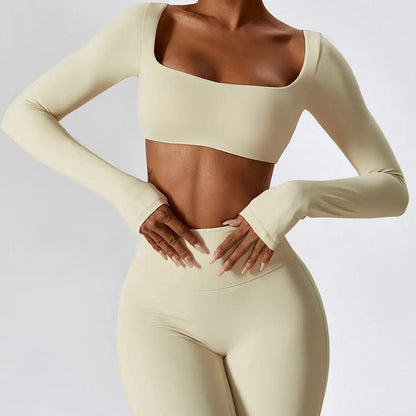 Seamless Square Neck Crop Top