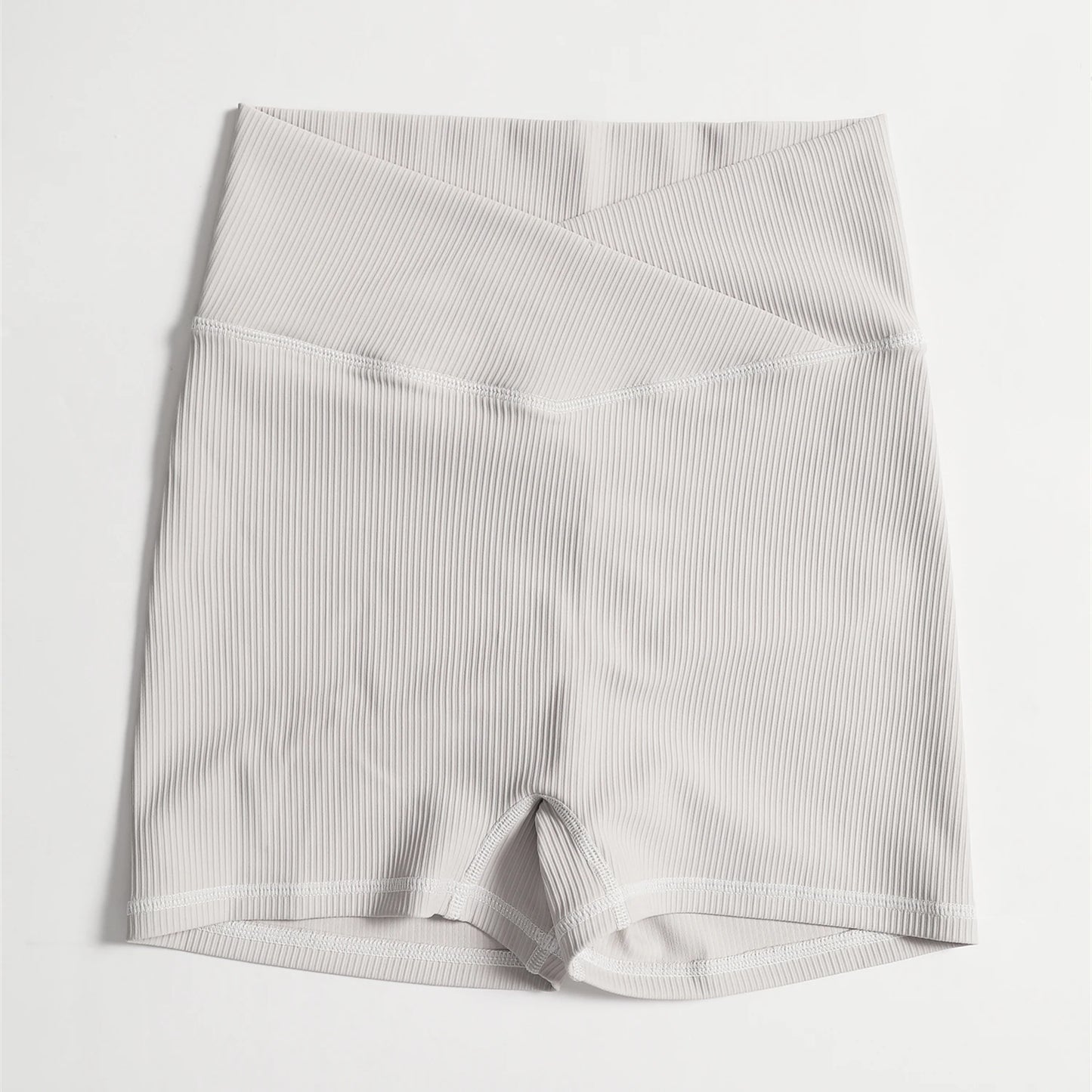 High Waist Wrap Seamless Scrunch Butt Workout Shorts