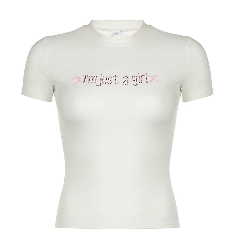 Slim Fit "I'm just a girl" Tee