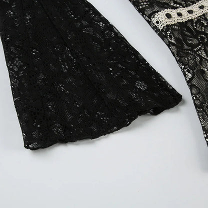 Black Lace Shirt