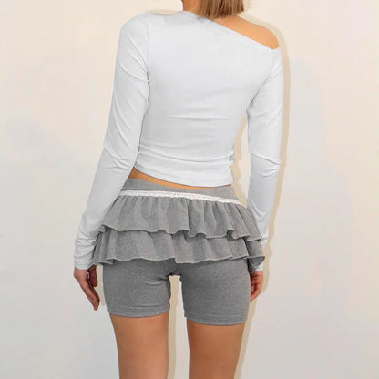 Coquette Ruffled Shorts Skirt