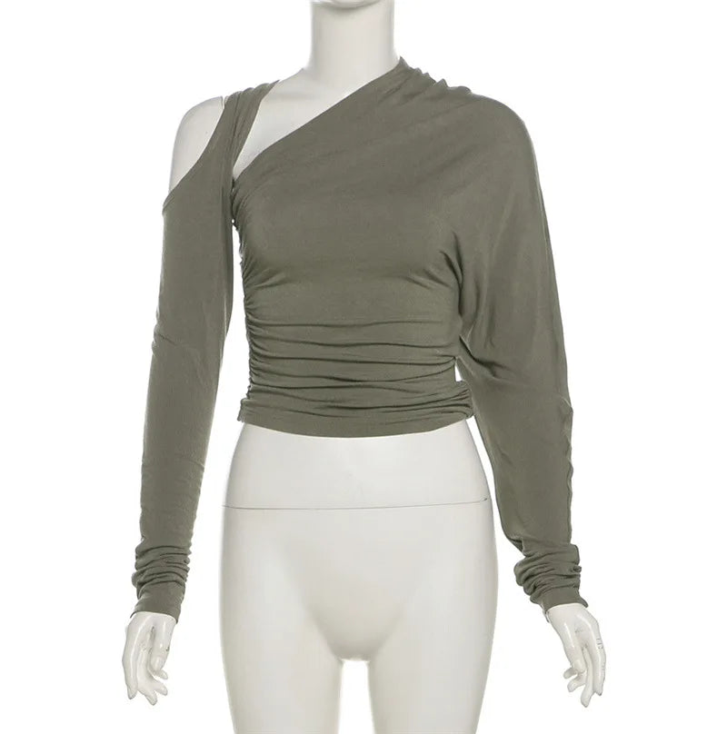 Asymmetric Long Sleeve Top