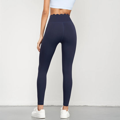 Lycra Seamless Lotus Arc High Waist Scrunch Butt Leggings