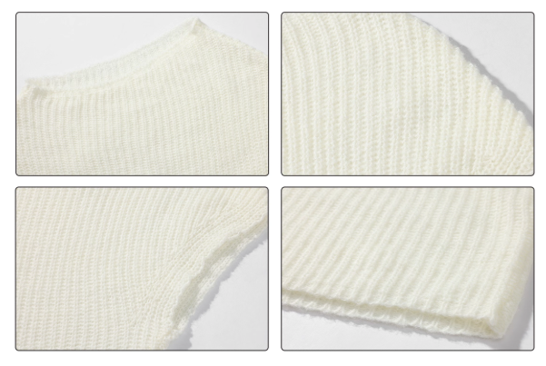 0122stepll Loose Knit Off-Shoulder Sweater