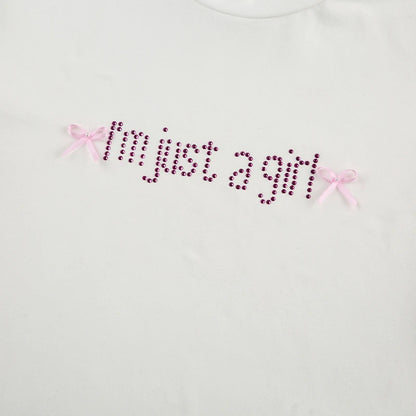 Slim Fit "I'm just a girl" Tee