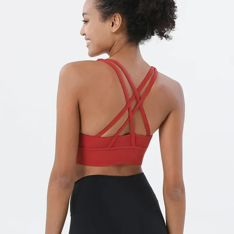 Cross Back Sports Bra