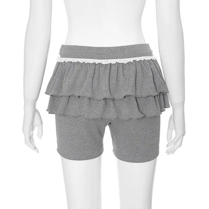 Coquette Ruffled Shorts Skirt