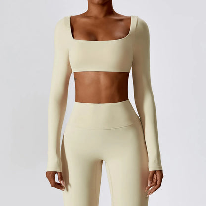 Seamless Square Neck Crop Top