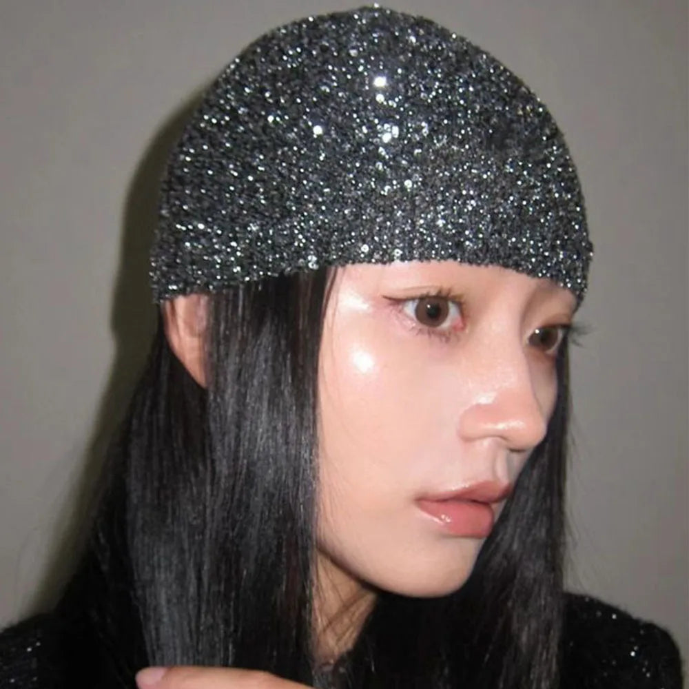 Sequin Knitted Beanie