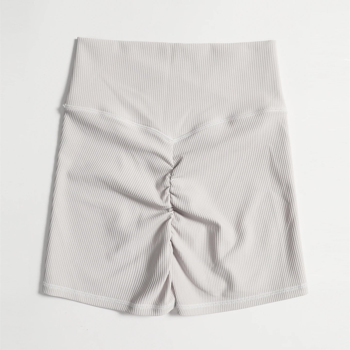 High Waist Wrap Seamless Scrunch Butt Workout Shorts