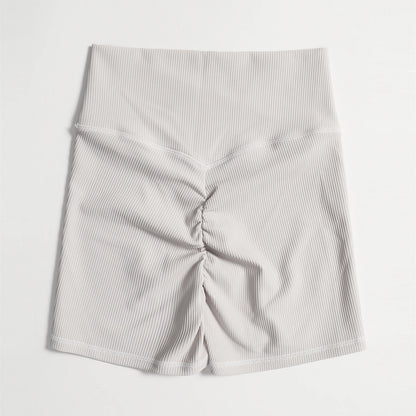 High Waist Wrap Seamless Scrunch Butt Workout Shorts