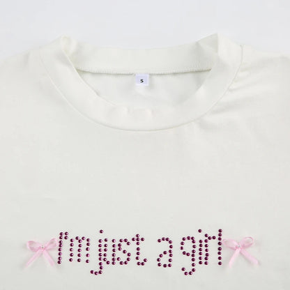 Slim Fit "I'm just a girl" Tee