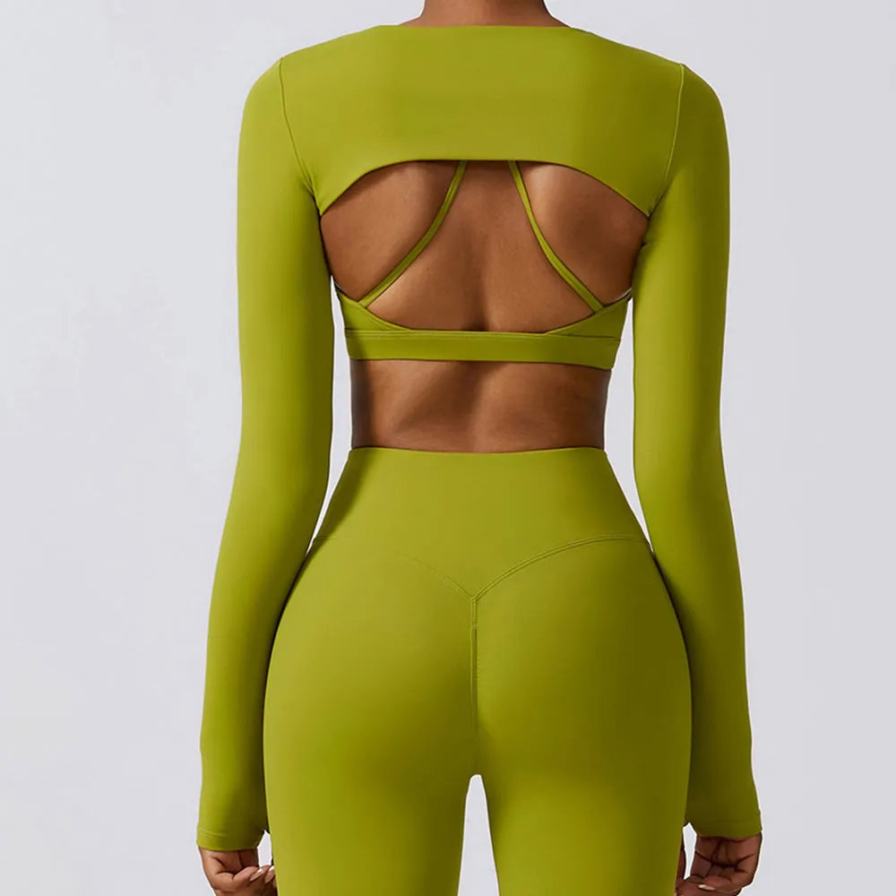 Sculpt Long Sleeved Shrug Workout Top