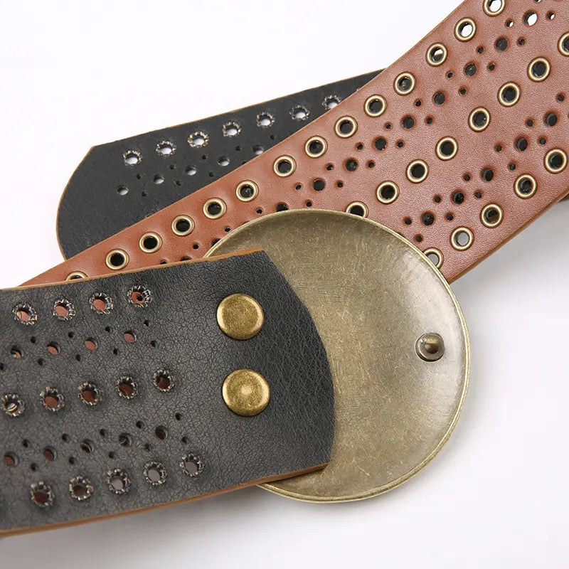 Boho Studded Disc Belt