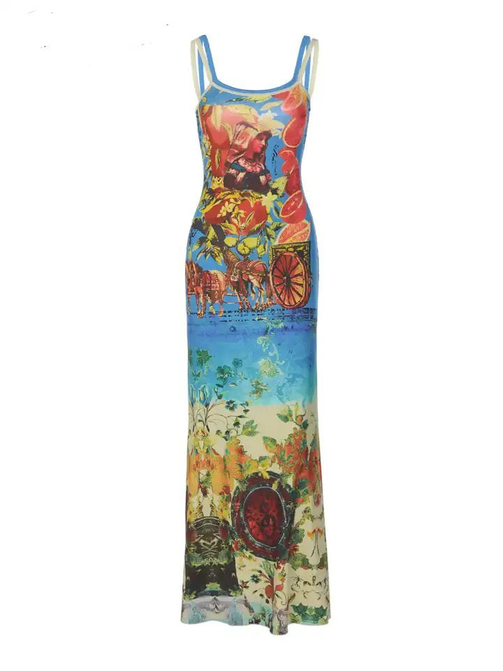 Printed Maxi Dress