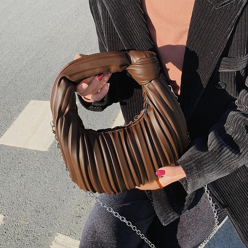 Pleated Shoulder Bag