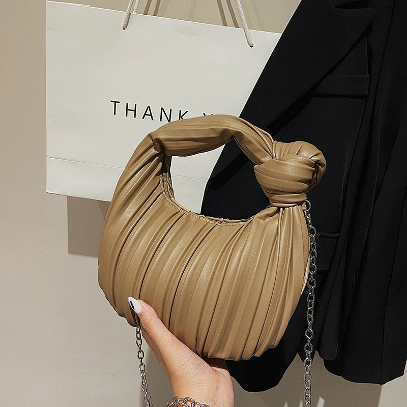 Pleated Shoulder Bag