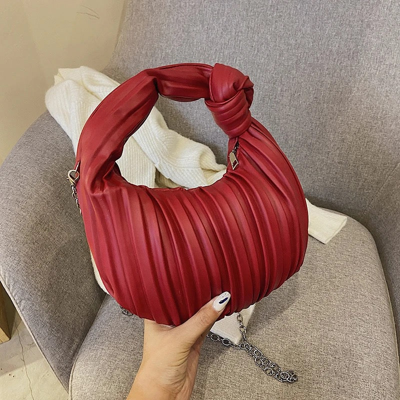 Pleated Shoulder Bag