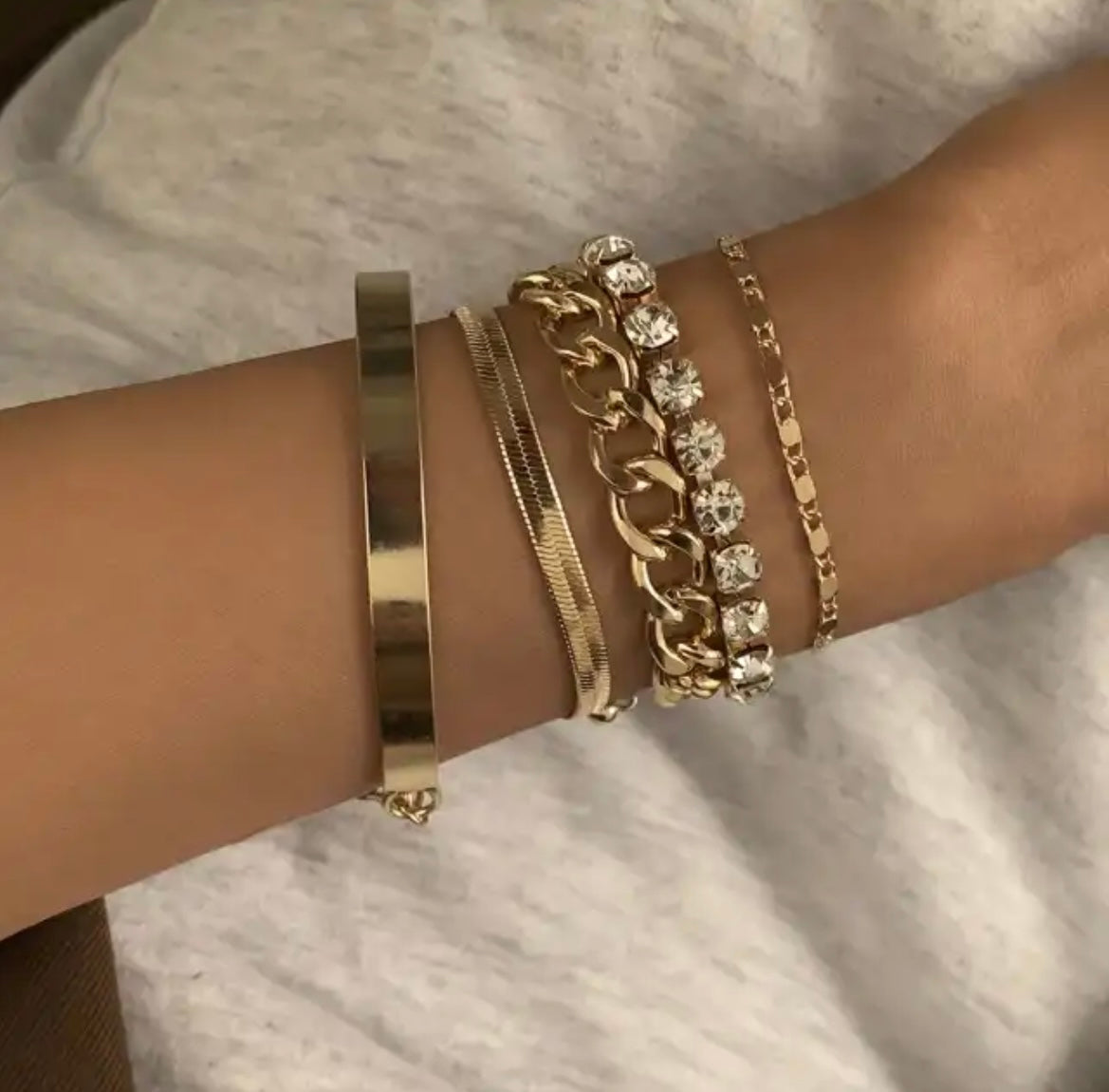 Gold Bracelet Set