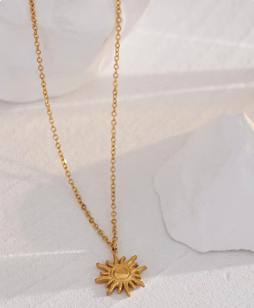 Gold Sun Necklace