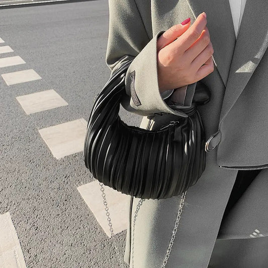 Pleated Shoulder Bag