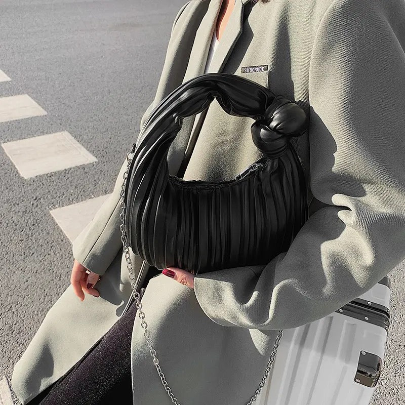 Pleated Shoulder Bag