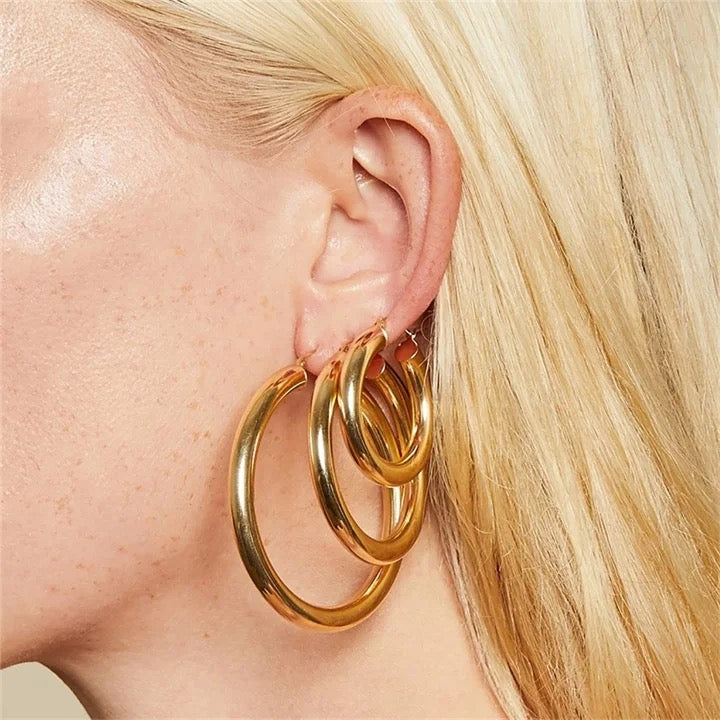 Classic Gold Hoops