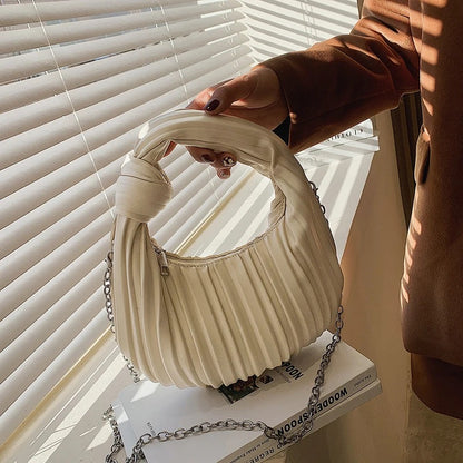 Pleated Shoulder Bag