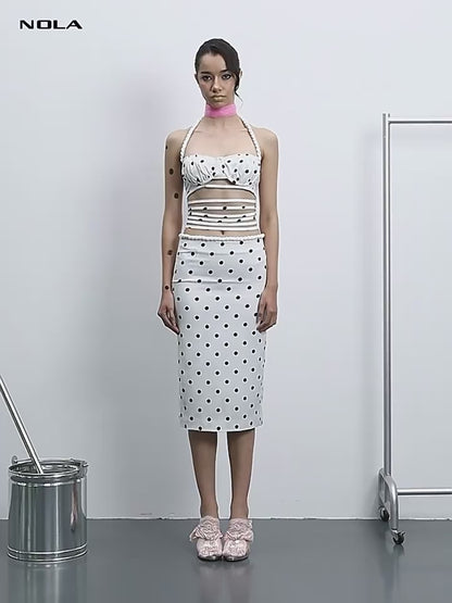 NOLA Polka Dot Twist Detail Matching Set